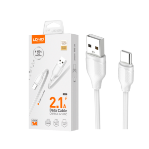 CABLE LDNIO LS371 1M 12W 2.1A USB-TC