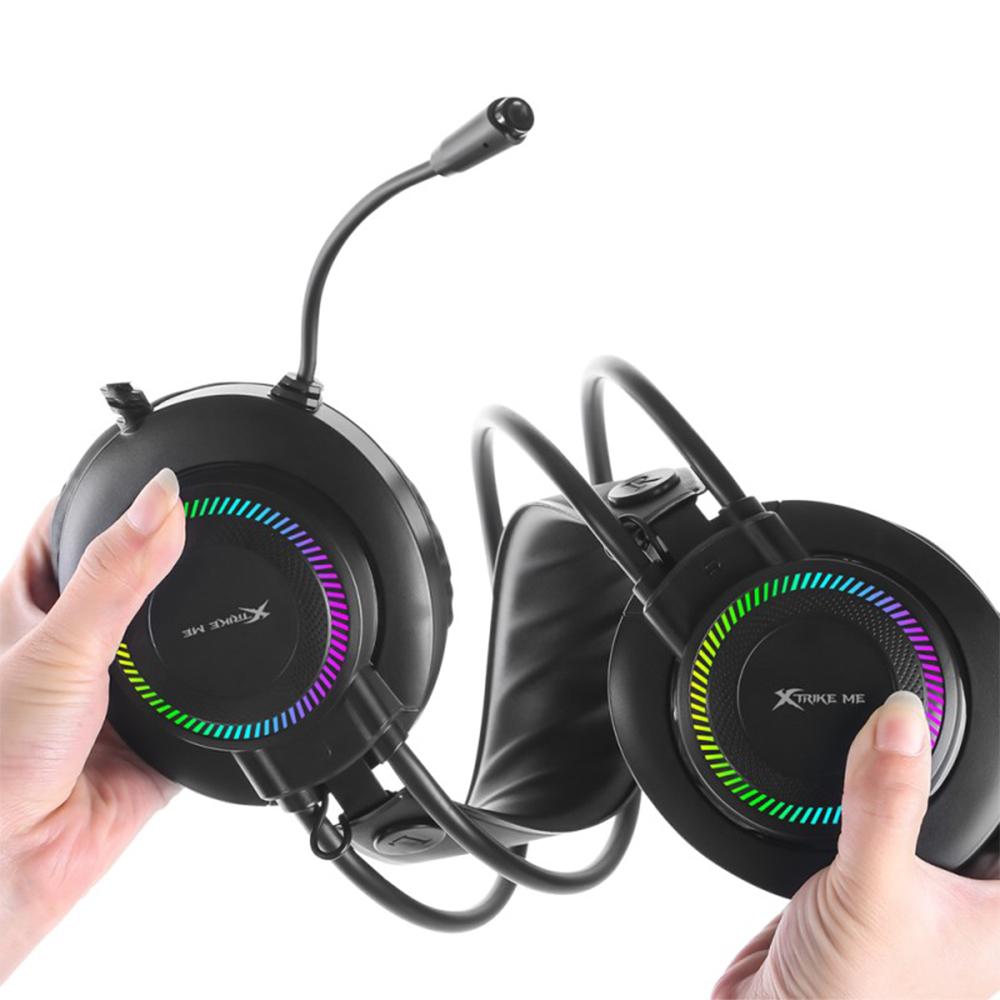 AUDIFONO XTRIKE-ME TIPO DIADEMA GH 509 bk 2 PLUG AUD MIC + ADAPT 1 PLUG A 2 PLUG - Image 3