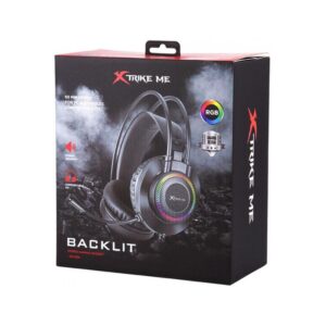 AUDIFONO XTRIKE-ME TIPO DIADEMA GH 509 bk 2 PLUG AUD MIC + ADAPT 1 PLUG A 2 PLUG