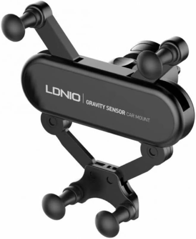SOPORTE PARA CELULAR DE AUTO MG03 NEGRO LDNIO - Image 3