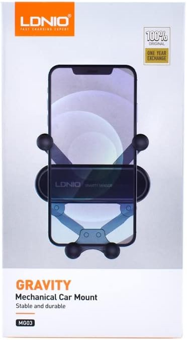 SOPORTE PARA CELULAR DE AUTO MG03 NEGRO LDNIO - Image 2