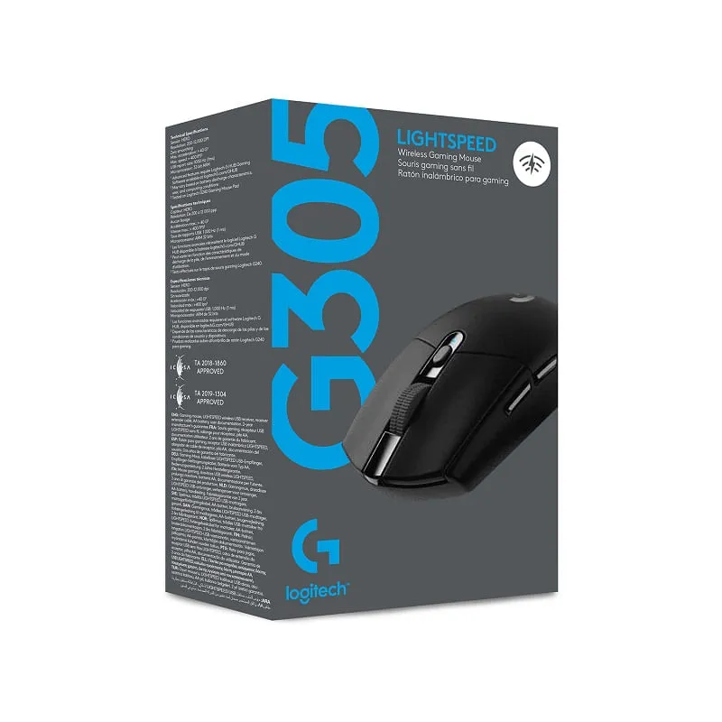 MOUSE LOGITECH GAMEN G-305NEGRO WIRELES LICHTSEED SENSOR HERO