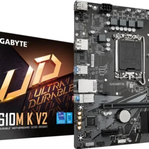 PLACA MADRE GIGABYTE H610M-K V2 14va LGA1700 2DDR5 HDMI DP M.2 6USB2.0 4USB3.2