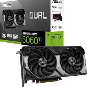 TARJETA DE VIDEO ASUS DUAL GeFORCE RTX-5060 TI  OC EDITION 16GB GDDR7 128BIT HDMI 3DP 2VENT