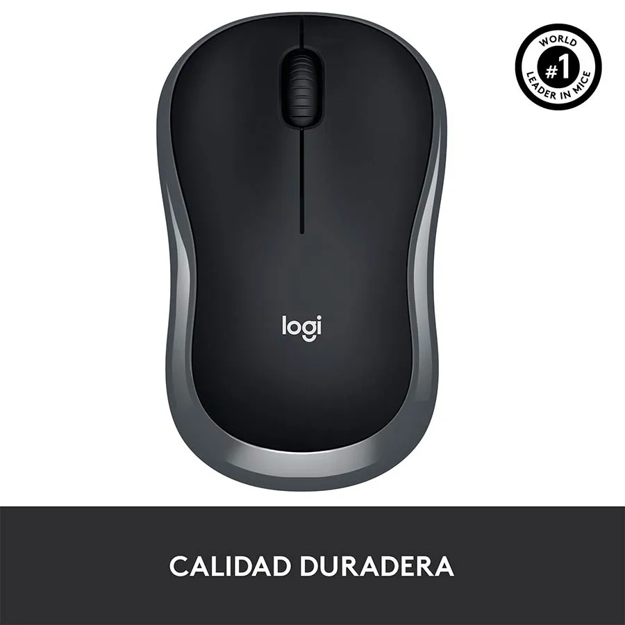 MOUSE LOGITECH INALAMBRICO M185 GRIS - Image 2