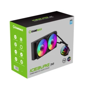 ENFRIAMIENTO LIQUIDO GAMEMAX ICEBURG 120MM ARGB PARA AMD INTEL