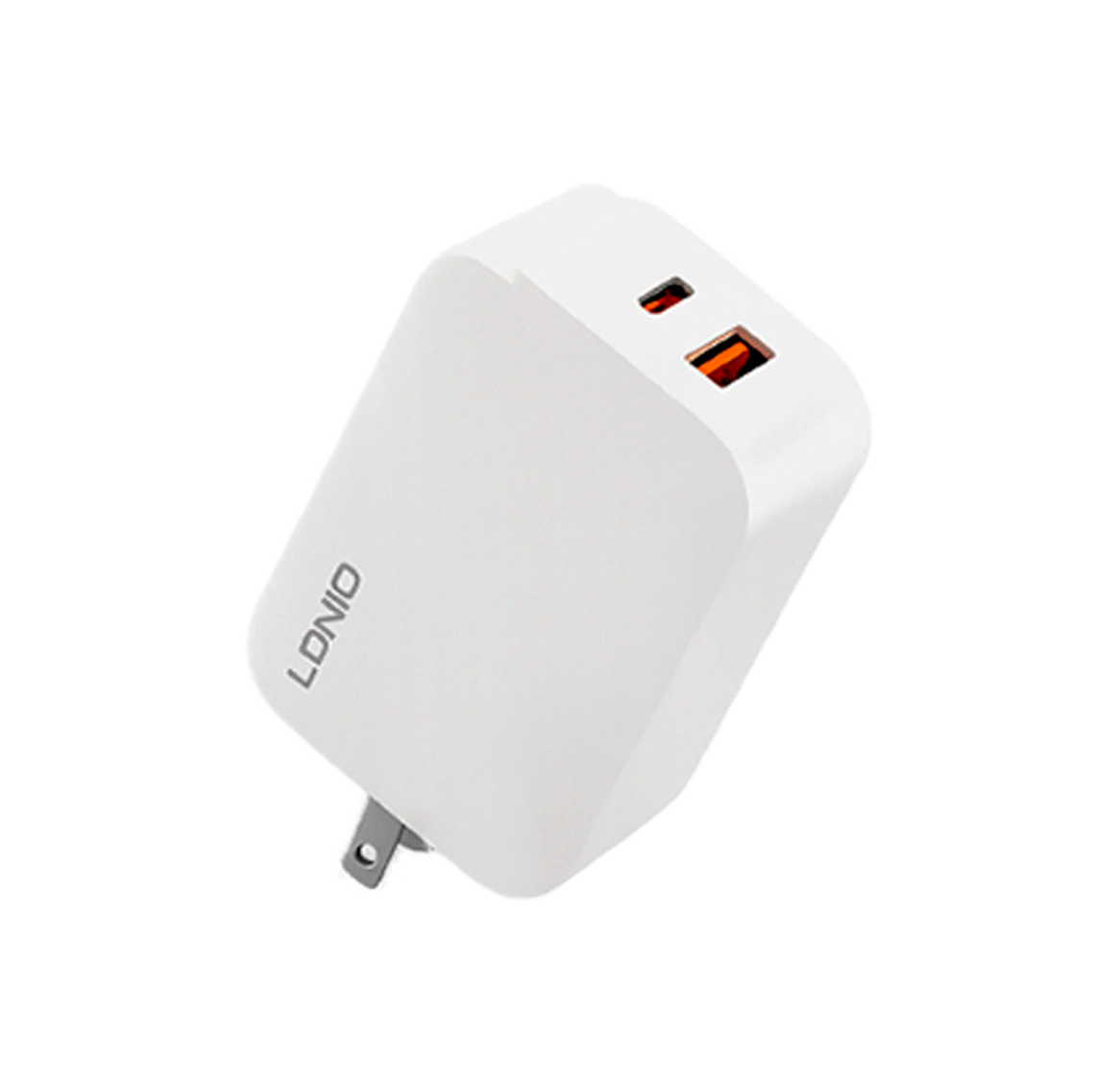 CARGADOR DE PARED LDNIO Q3 45W 2P PD+USB+cab TC-TC WHITE+ - Image 3