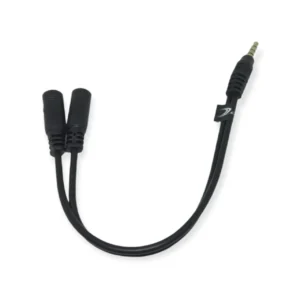 CABLE DE AUDIO 3,5M 1 MACHO 2 HEMBRA MIC+SPEAKER