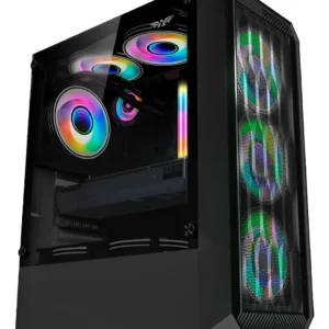 CASE ARMAGGEDDON TRITON PRO 100 4XVENTIALDORES 120MM ARGB NEGRO
