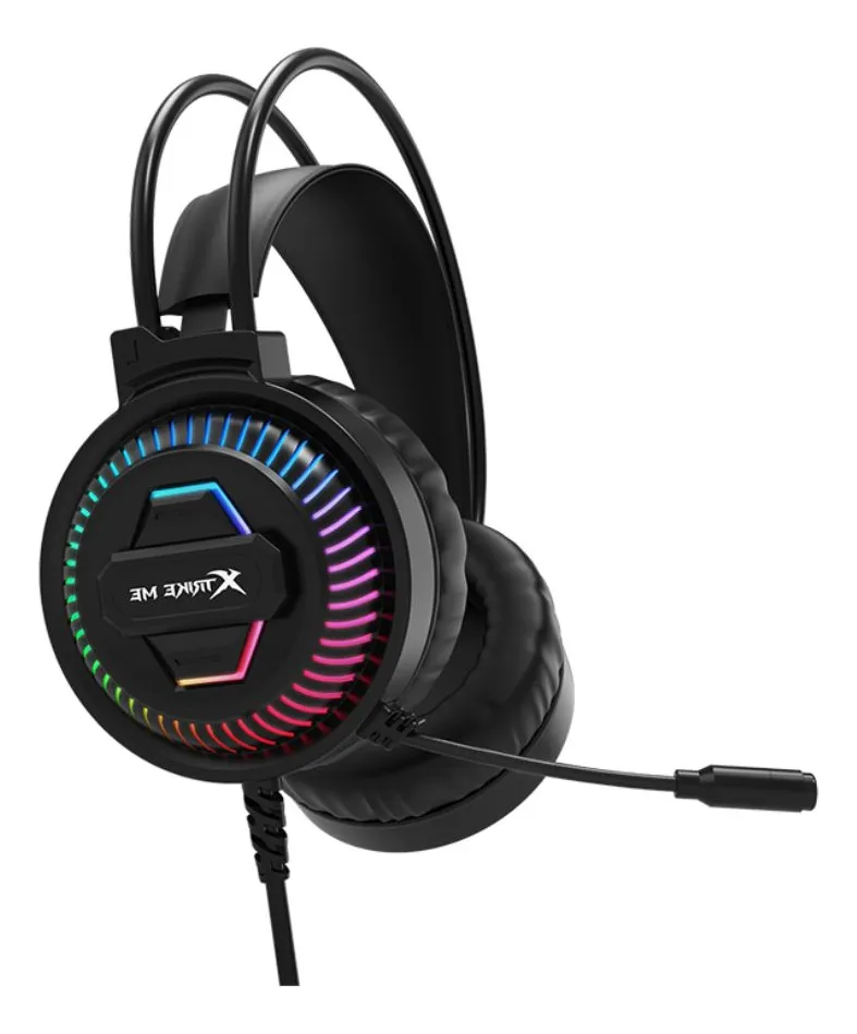 AUDIFONO XTRIKE-ME TIPO DIADEMA GH 510 NEGRO RGB USB - Image 2