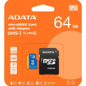 MICRO-SD ADATA 64GB 100MB-s with Adapter