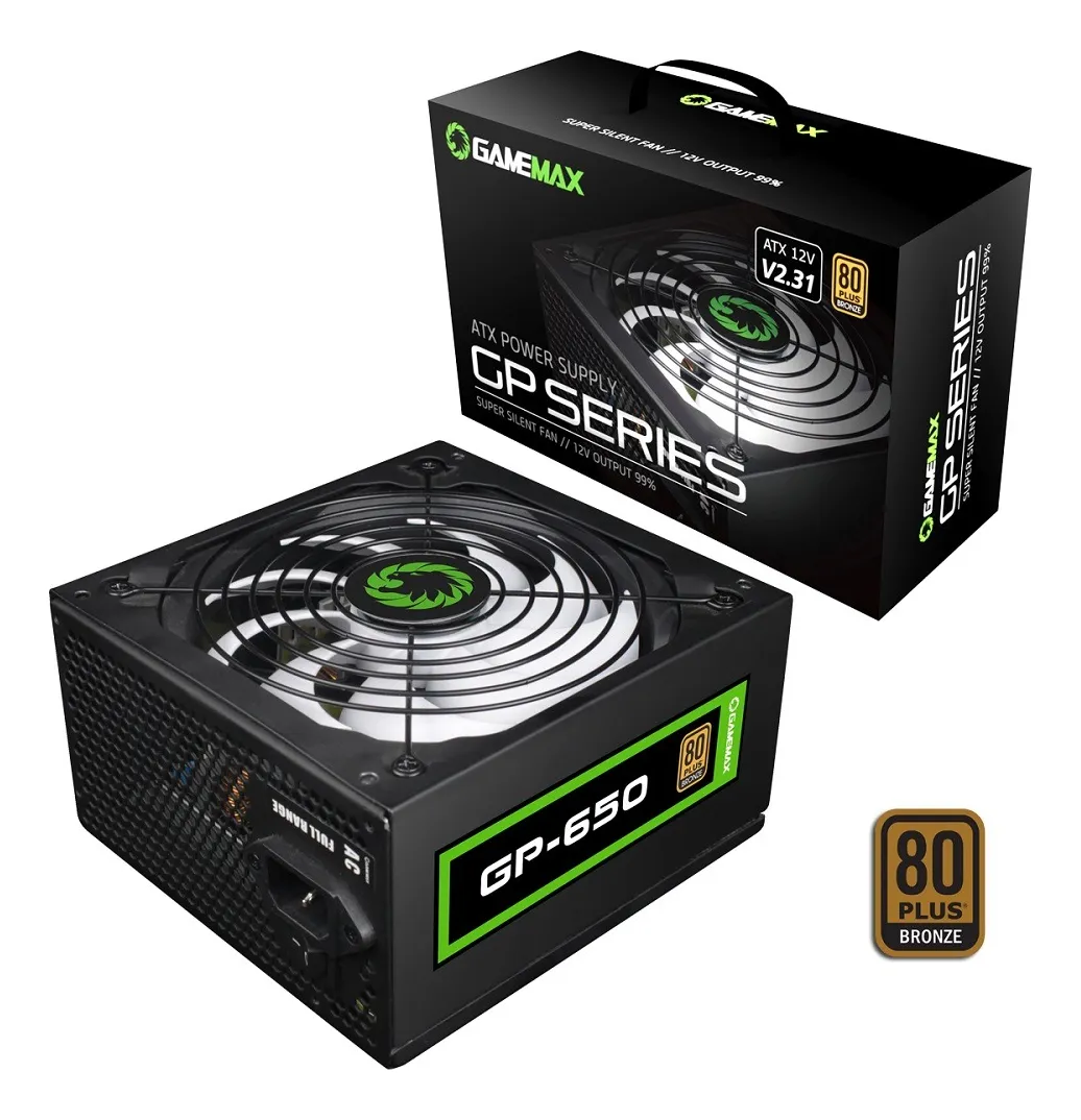 FUENTE DE PODER GAMEMAX 650W GOLD