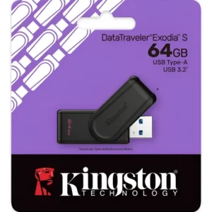 FLASH MEMORY KINGSTON 64GB DATA TRAVELER EXODIA S USB 3.2