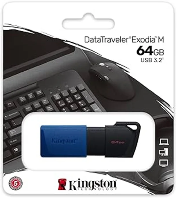 FLASH MEMORY KINGSTON DATA TRAVELER EXODIA M 64GB USB 3.2
