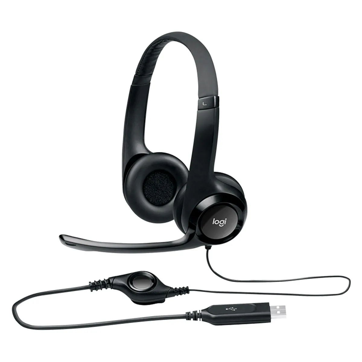 AUDIFONO LOGITECH H390 NEGRO USB PLUG AND PLAY SUPRESION RUIDO
