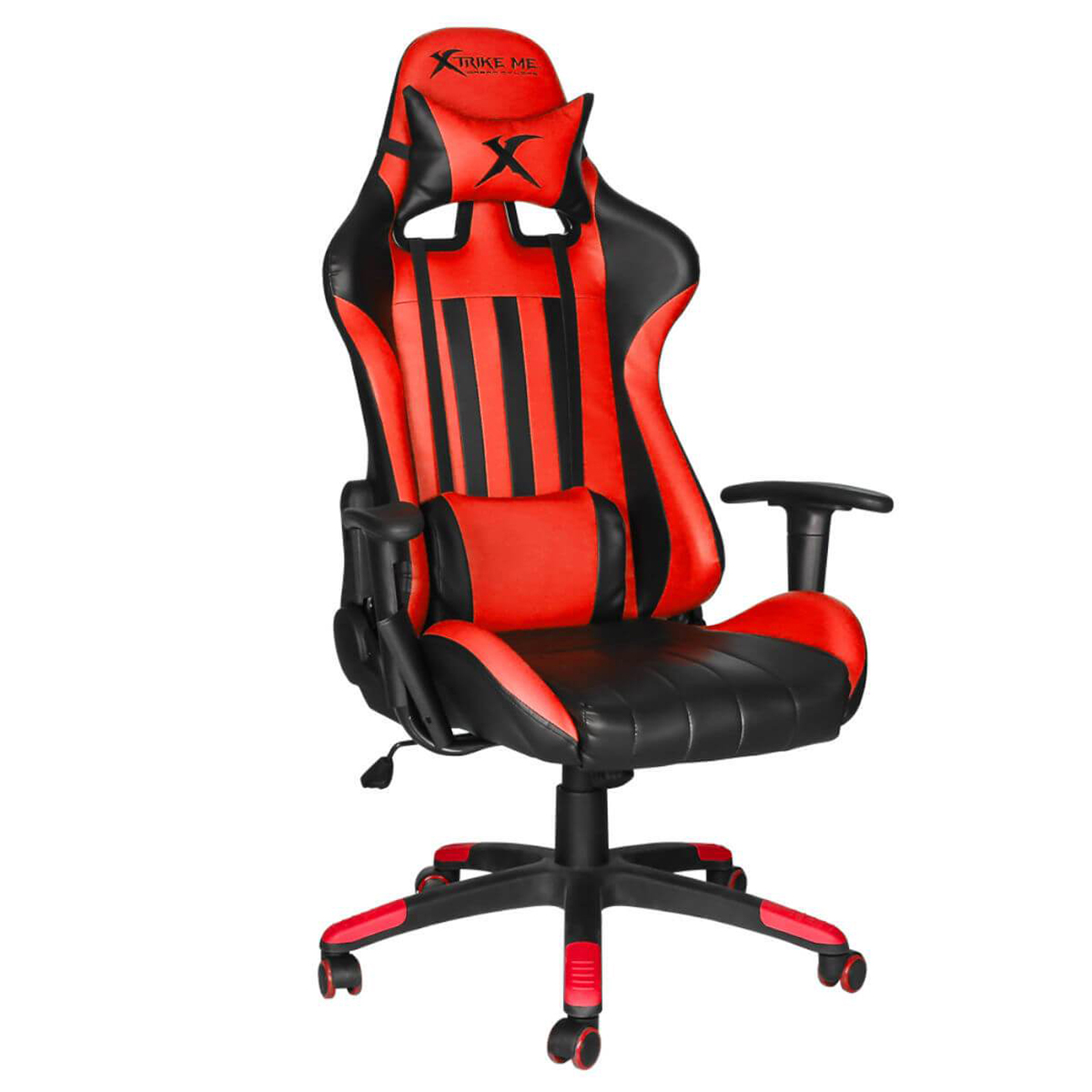SILLA XTRIKE-ME GC-905BK V2 ERGONOMICA BLAC-ROJO INCLINACION 180 GRADOS