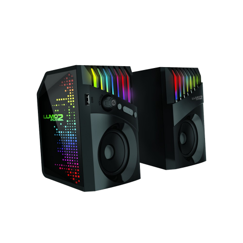 PARLANTE ARMAGGEDDON LUMO 2 RGB CONEXIÓN BLUETOOTH 7 3.5MM AUX / 20 WATTS / ILUMINACION RGB EFECTS - Image 2