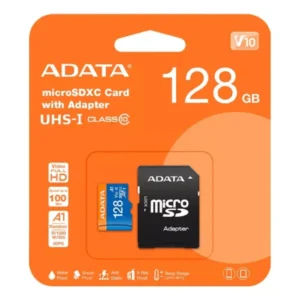 MICRO SD ADATA CLASE 10 128G CON ADAPTADOR V10