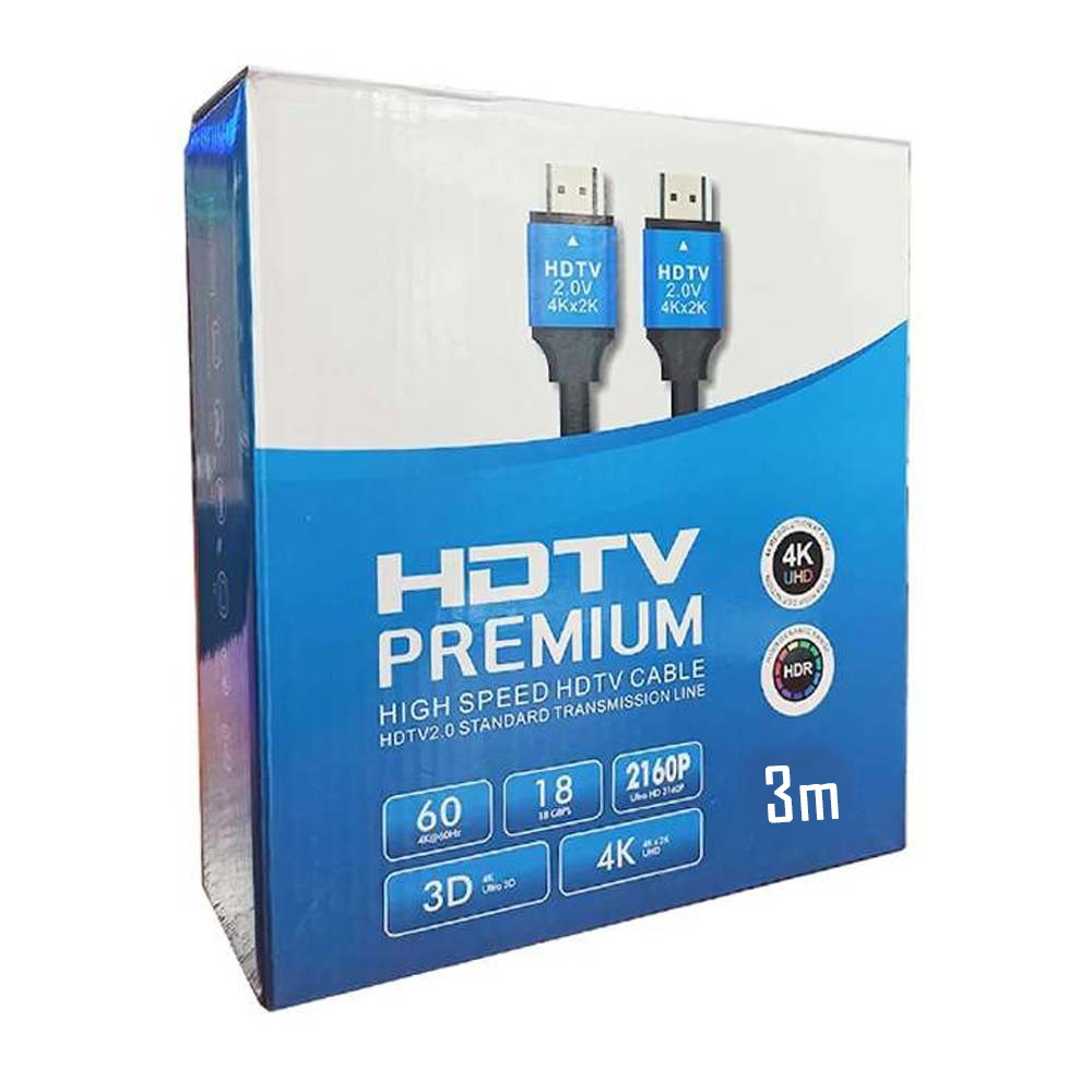 CABLE HDTV HDMI 3M 2.0 60HZ 2160P 18GPS 4K NITRON