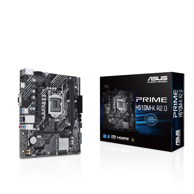 PLACA MADRE ASUS PRIME H510-F R3.0 11th LGA1200 2DDR4 HDMI M.2 USB2.0 PCIe4.0 Mtx