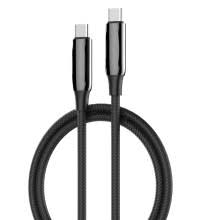 CABLE LDNIO LC922C USB TIPO C A TIPO C 2M 240W NEGRO TIPO CORDON PARA CARGA DE LAPTOPS NEGRO