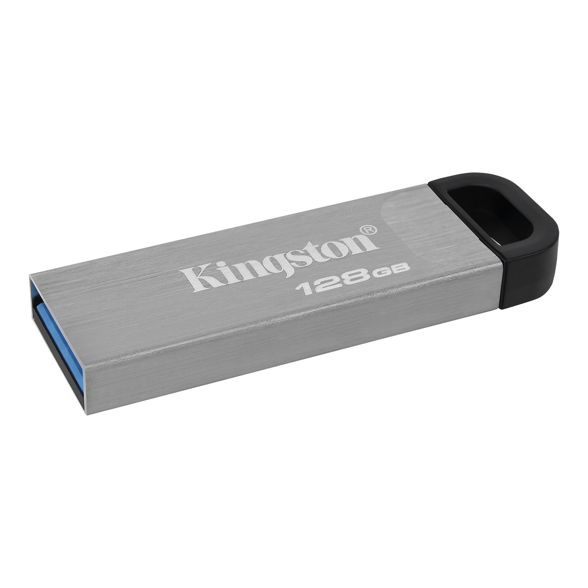 FLASH MEMORY KINGSTON DATATRAVELER KYSON DTKN 128GB USB 3.2 PLATEADO - Image 3
