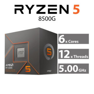 PROCESADOR AMD AM5 RYZEN-5 8500G 3,4GHZ 6C 12HILOS 6M-CACHE 65W