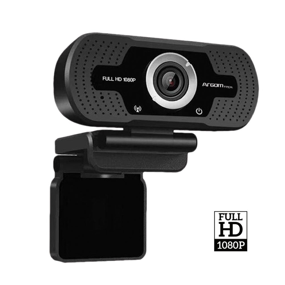 CAMARA VIDEO CONFERENCIA ARGOM 90GRADOS ARG-WC-9140BK 1080P MICRIFONO USB2,0 NEGRO - Image 2